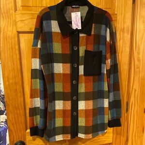 Handmade Multicolor Plaid Button-Up Shirt